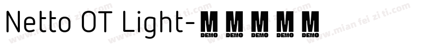 Netto OT Light字体转换